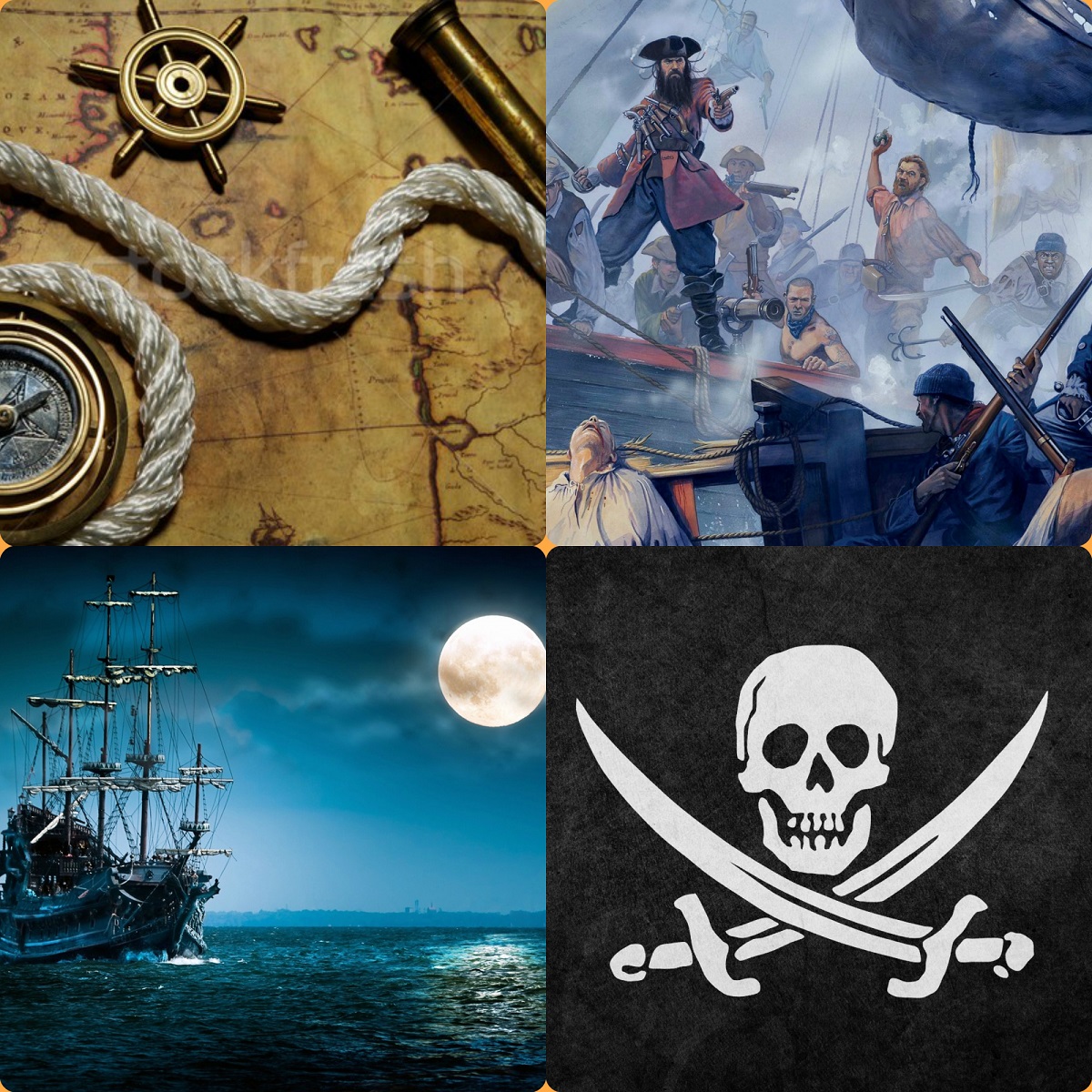 Коллаж пираты