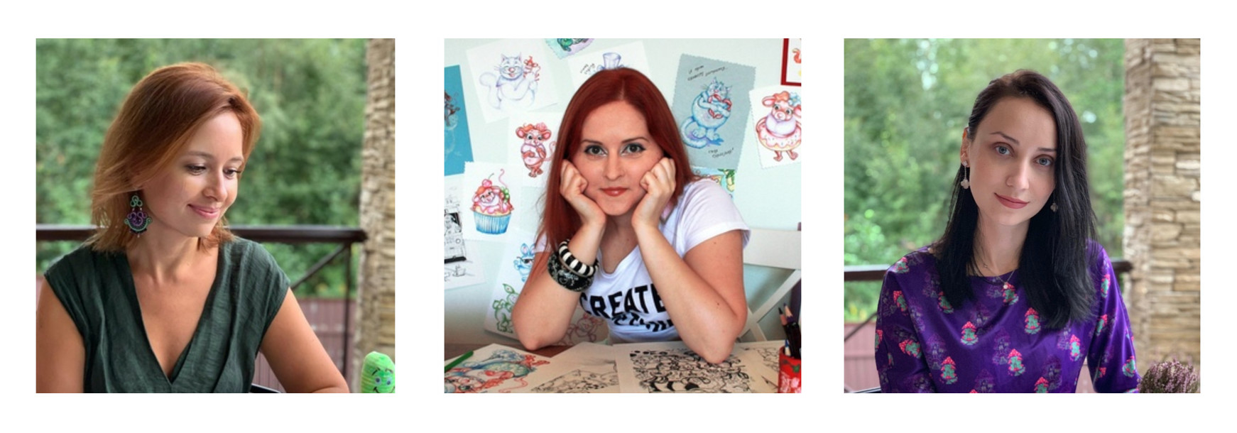 Анастасия Безлюдная, Валентина Дегтева и Диана Островерхова