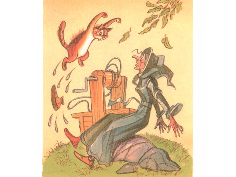 Иллюстрация Бориса Тржемецкого к сказке Виктора Лунина Приключения Сдобной Лизы