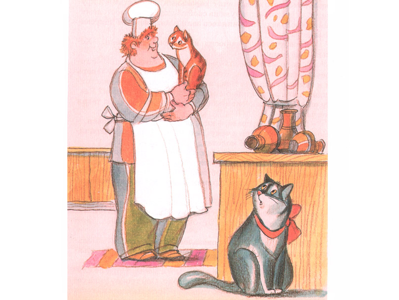 Иллюстрация Бориса Тржемецкого к сказке Виктора Лунина Приключения Сдобной Лизы2