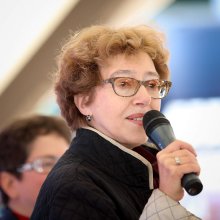 Писатель Марина Бородицкая на фестивале Красная площадь. Площадка Детская и учебная литература, куратор РГДБ.