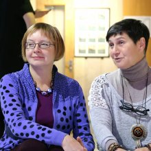 Ольга Мяэотс и писатель Марина Аромштам