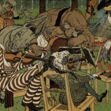 Басня «Квартет». Художник Василий Тиморев, 1913 год