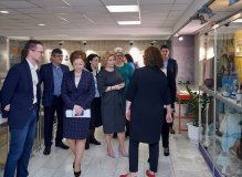 Министр культры РФ Ольга Любимова на выставке «Чуковский» в РГДБ