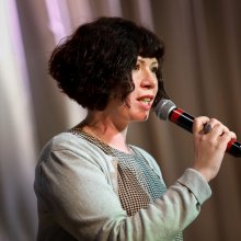 Анна Золотарёва- ведущая Всемирного дня поэзии