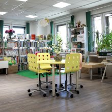 Читальный зал для школьников «Зелёная комната» в библиотеке