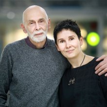 Леонид Юзефович и Галина Юзефович на «Fabula rasa» в Российской государственной детской библиотеке РГДБ.