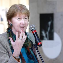 Наталия Дементьева на открытии выставки «Ковалиные книги» в РГДБ.