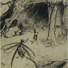 Басня «Стрекоза и муравей». Художник А. Репников, 1936 год