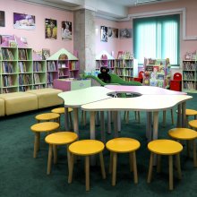 Читальный зал для дошкольников, зона совместного чтения