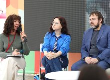 Анна Золотарева, Валентина Дегтева и Дмитрий Сиротин